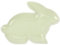 Theaque Piatto a forma di coniglio di Pasqua Adorabile vassoio di caramelle ceramica Desktop Cartoon piatto ornamento