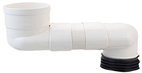 Offset Toilet Flange Extension Drain Pipe, Lavatory Sink Expanded Hose, Toilet Flange Shifter for Plumbing Drainage, Cleaning, Drain System White (15cm)
