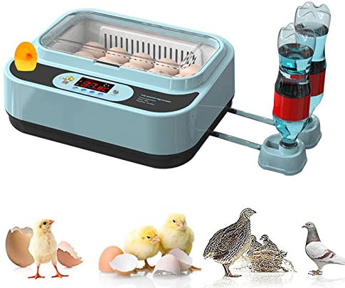 Brutmaschine für Geflügeleier, mit automatischer Wasserzugabe und Drehung der Eier, Stromversorgung 220 V oder 12 V Akku, Inkubator für Zuhause, Inkubationsmaschine, für Reptilieneier,