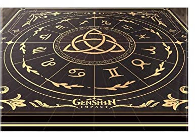 Hanaiette Genshin Impact Peripherie-Tarot-Kartenspiel-Figuren, HD, komplettes Set von Tarotkarten (Stoff), LZH-1188, Einheitsgröße