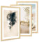 PHOTOLINI Bilderrahmen 40x60 Holz MDF Natur, 3er Set breite 40x60 cm Bilderrahmen mit bruchsicheres Acrylglas, Rahmen 60x40 natur zum Aufhängen & Zubehör - Fotorahmen als stilvolle Wanddekoration