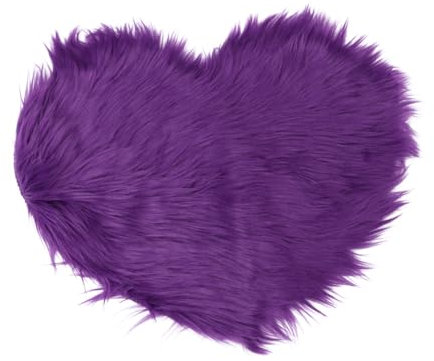 Amosfun 2St Webteppich romantischer Hochflorteppich Plüschteppiche Teppich für kinderzimmer Pelzteppich rosa Teppiche Herzförmiger Teppich niedlich Bodenmatte schmücken Mädchen