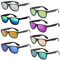 FSMILING 8 Paare Neon Sonnenbrille Party Brillen Set 80er Retro Partybrillen Sonnenbrille Pack Für Herren Damen Fasching Karneval