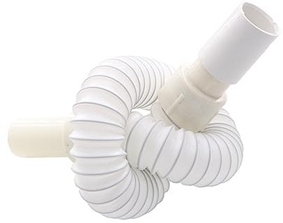 Gadpiparty 2st Wasserablaufrohr Wasser Fallrohr Wasserleitung Für Becken Universeller Adapter Erweiternder Wasserschlauch Flexschlauch Becken Wasserleitung Dehnbarer Schlauch Weiß Abflussrohr