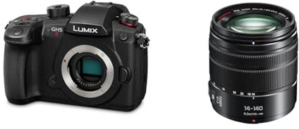 Panasonic LUMIX GH5M2 Mirrorless Camera with wireless live streaming - Black & LUMIX H-FSA14140E G Vario 14-140 mm Interchangeable Lens - Black