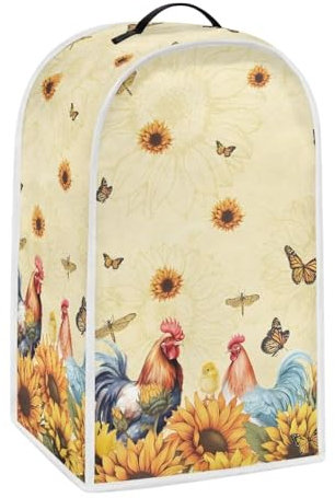CREAMIC Sunflower Chicken Blender Covers Washable Food Processor Covers Stand Mixer Appliance Cover Kitchen Appliance Cover Suitable for Coffee Machines Stand Mixers
