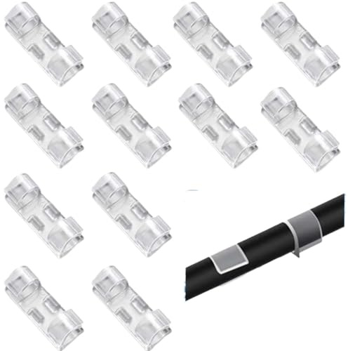 20PCS Self Stick Cable Clips Organizer Fixed Wire Clamp For Table Wall Fixer Fastener Holder on Data Telephone Line Winder(Medium)