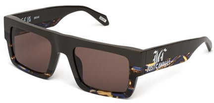 Just Cavalli SJC103V Marrone scuro lucido 53/21/140 Damen Sonnenbrillen