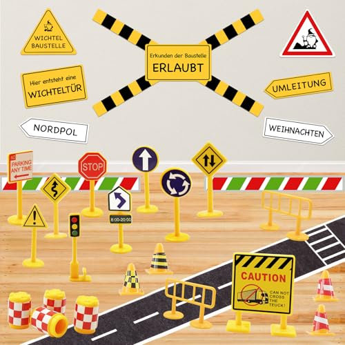 Wichtel Zubehör Baustelle, QZOSZ Wichtelzubehör Miniatur Wichtel Baustelle Wichteltür Zubehör Weihnachten 1 12 Weihnachtswichtel Zubehör, Wichtelbaustelle Deko Wichtel Baustelle Einzug