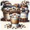 SHEGZHUC Diamond Painting Wichtel Kaffee 30x30cm Diamond Painting Gnomes Wichtel Diamond Painting Küche Zwerge Kaffee Mosaik Diamant Malerei Kunst Stickerei Kreuzstich Bilder Geschenk Wanddekoration