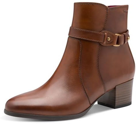 Tamaris Women's Damen Boot Heel 1-25373-45 Ankle, Cognac, 9 UK