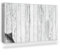 Couverture Magnétique 100x60 cm Cache Radiateur Anti-poussière Tapis Design pour Radiateurs Facile à Installer Protège et Décore - Planches Fines en Bois peintes en Blanc