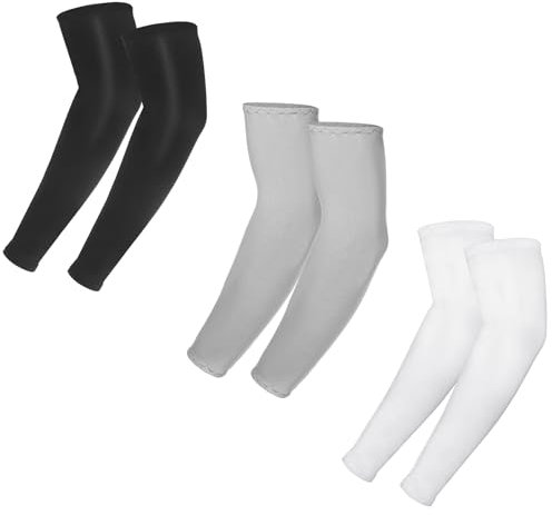 BOHUIZ 3 Paar Sport Armstulpen Kinder, Sport Armsleeve Unisex Armsleeve Gaming Anti-UV Kompressions Armstulpe für Jungen Mädchen Volleyball Basketball Armschoner