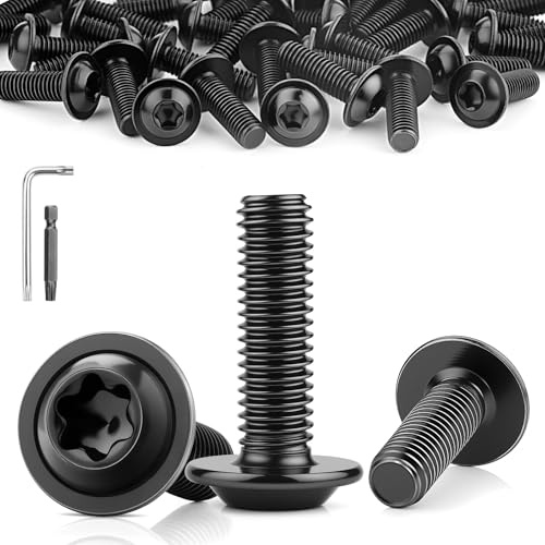 TXXATX 10 Pièces Vis Torx à Tête Bombée avec Bride M8x40 mm Vis à Tête Plate ISO 7380-2 Boulon Acier Inoxydable A2 V2A Filetage Complet Boulon pour Meubles Équipements Mécaniques Connexions Génie