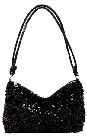XSDSLS Damen Clutch Glitzer Pailletten,Glitzer Pailletten Tasche Schultertaschen Abendtasche Damen Handtasche für Prom Hochzeit Party Bankett