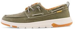 camel active Herren Low-Top Sneaker, Männer Halbschuhe,Wechselfußbett,Strassenschuhe,Sportschuhe,Freizeitschuhe,Laufschuhe,Khaki,40 EU