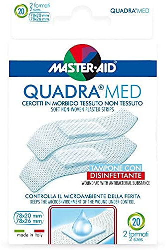 Master Aid Quadra Med Strip, 2 Formati - 1 Prodotto