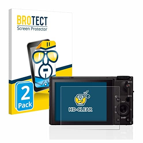 BROTECT (2 Stück Schutzfolie für Sony Cyber-Shot DSC-RX100 III Displayschutz Folie Made in Germany, Ultra-Klar