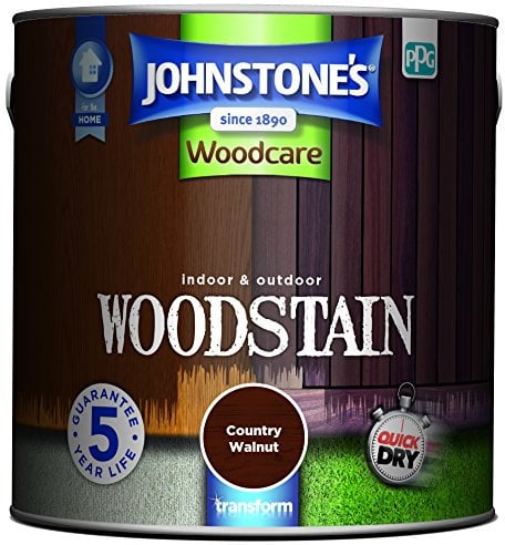 Johnstone's Woodcare Indoor and Outdoor Woodstain - Country Walnut 2.5L