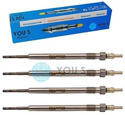 2 Stück YOU.S Original Glühkerzen Länge: 158 mm Spannung: 4,4 V - 55564162
