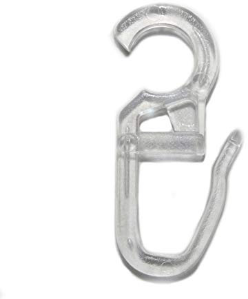 Efitex Überklipshaken Faltenlegehaken 8mm, 25 Stück, transparent