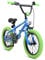 BIKESTAR Kinderfahrrad für Mädchen und Jungen ab 4-5 Jahre | 16 Zoll Kinderrad Kinder BMX Freestyle | Fahrrad für Kinder Blau & Grün | Risikofrei Testen