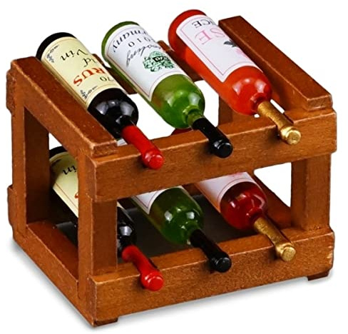 Reutter Porzellan Weinregal mit 6 Flaschen, Miniatur