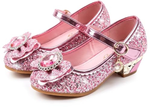 New front Principessa Scarpe Festive Scarpe col Tacco da Principessa per Bambina