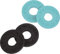 Fender »FENDER Strap Blocks« Gurtsicherungs-System - 4er Pack - Farbe: Schwarz/Daphne Blue, 990819010