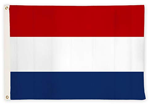 Banderas de aricona – bandera de los países bajos resistente a la intemperie con 2 ojales de metal - bandera nacional holandesa 90 x 150 cm, tricolor