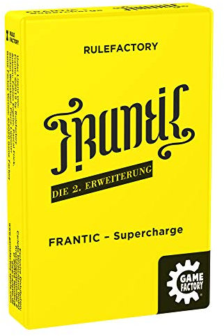 Game Factory 646259 Frantic Supercharge, Kartenspiel, 2. Erweiterung, Gelb