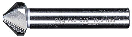 PFERD HSS - Fresa conica/sbavatrice | 90°, Ø 16,5 mm, diametro gambo 10 mm, DIN 335 C | 25202113 – per svasare viti a 90°