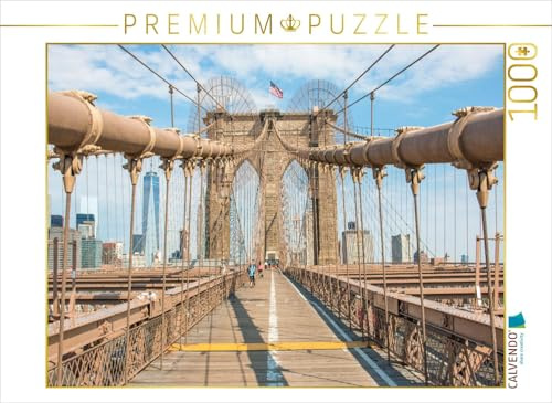 CALVENDO Puzzle Brooklyn Bridge and Skyline | 1000 Teile Lege-Größe 64 x 48 cm Foto-Puzzle für glückliche Stunden