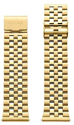 WATXANDCO Uhrenarmband WXCO3706 - Unisex, 22 Millimeter, Edelstahl, Silber