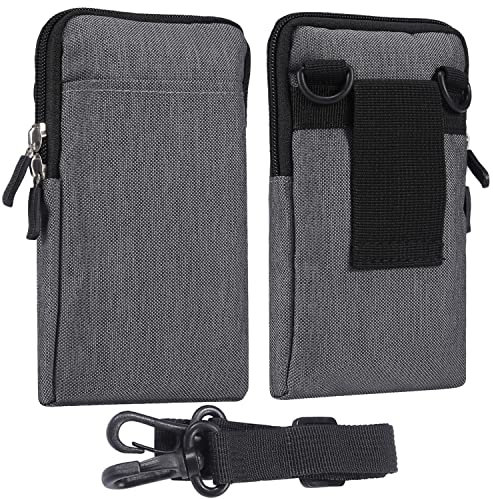 Herren Schultertaschen Handy, Kleine Gürteltasche Herren, 6.9 Universal Mini Gürteltasche Vertikal Hüfttasche Handytasche Kleine Umhängetasche Schultertaschen Messenger Bag Kartenfach Taille Tasche