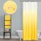 Mrs.Naturall Bright Yellow Shower Curtains for Bathroom,Bath Small Stall Ombre Shower Curtain Liner with Hooks Sets,36 x 72In,Sunflower Yellow
