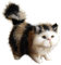 Katze Kuscheltier Spielzeug, Realistische Katze Spielzeug für Kinder Katze Plüschtiere Lebensechte Tierfiguren Stehende Kätzchen Puppe Kawaii Pelzige Plüschkatze für Kinder Geschenk-12cmx12cmx6cm