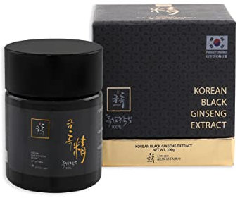 Ginseng Nero Coreano 100g Estratto Concentrato 100% Naturale - Cura 3 mesi - Alto contenuto di saponine 80 mg/g - Ginsenosidi Rg1, Rb1, Rg3 > 6 mg/g. Rinforzato con ginsenosidi Rg3, Rg5 e Rk1