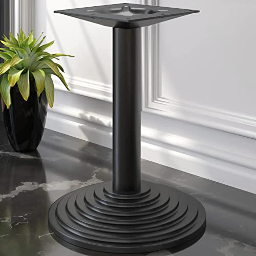GGMMÖBEL Pyramide Tischgestell | Ø 43 cm | Gesamthöhe: 76 cm | Schwarz | Bistro Esstischgestell