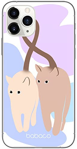 Babaco ERT GROUP mobile phone case for Iphone 11 PRO original and officially Licensed pattern Cats 013 optimally adapted to the shape of the mobile phone, case made of TPU