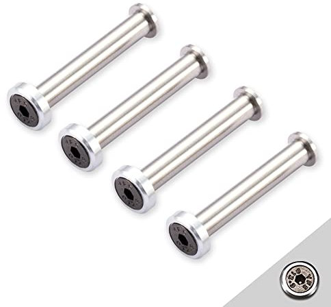 DolDer PC Case Screws PC Fan Screws Case Computer Fan Screws PC Fan Screws Hex Socket Screws and Screw Posts for PC Casing, Fan (25 mm, Silver)