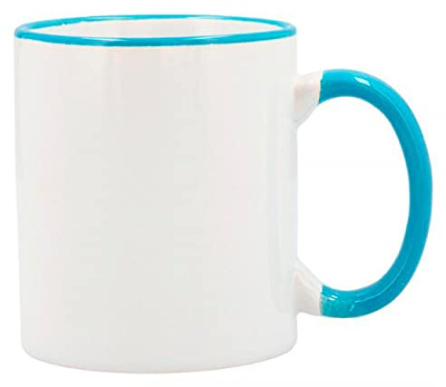 Hogar y Mas Taza Desayuno Blanca Colors 33CL - Azul
