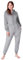 CityComfort Pigiama Intero Donna - Pigiamone Intero in Pile S-XL Caldo e Morbido (Grigio Antracite, M)
