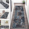 Teppich Läufer Lang Flur Küche rutschfest waschbar Korridor Tepiche Küchenläufer 70X140CM Blumen 3D Teppichläufer Matte Meterware Kücheteppich für Schlafzimmer Wohnzimmer Flurmatten Breit 40-120cm