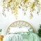 VePret Gelb Pflanzen Blätter Wandtattoos Schälen und Stick, große Blumen Blume Blatt Vinyl Wandtattoos, abnehmbare Rebe Home Decor Kunst für Schlafzimmer Wohnzimmer Klassenzimmer Büro