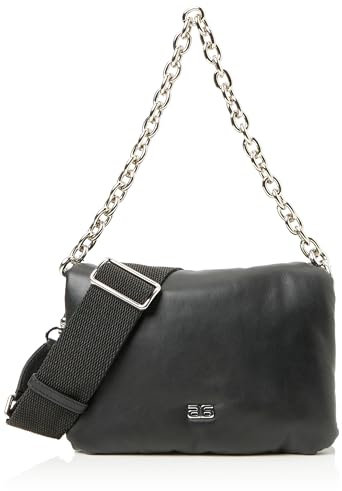 ABRO Unisex Bolso Puffer Tasche, Schwarz/Nickel
