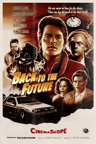 IAO Filmposter Back To The Future, Micheal J Fox, A4