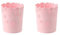 lmoikesz 2 Ensemble de Poubelle légère Anti-Rayures, Fond antidérapant Super épais et Durable pour Une Poubelle Stable, Tendance et Durable, Rose, Taille Moyenne, Rose de Taille Moyenne, 2Ensemble