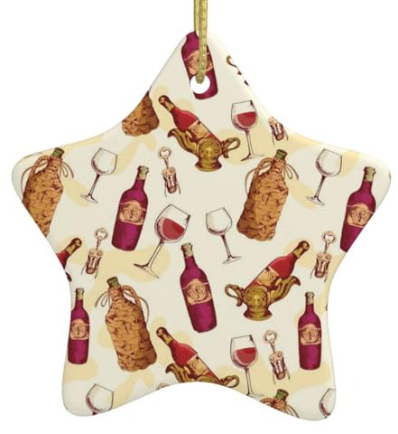 Weihnachtsstern aus Keramik, Weinrot