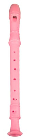 Blockflöteninstrument, Schöner Klang, Leichte 8-Loch-Flöte Zum Üben (PINK)